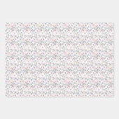 Botanisches Muster verlassen Packpapier Geschenkpapier Set (Vorderseite 3)