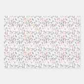 Botanisches Muster verlassen Packpapier Geschenkpapier Set (Vorderseite 2)