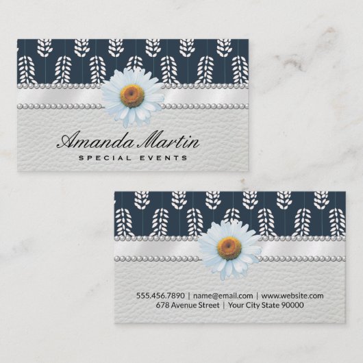 Botanisches Muster Visitenkarte (Vorne/Hinten)