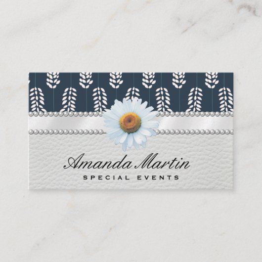 Botanisches Muster Visitenkarte (Vorderseite)