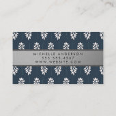 Botanisches Muster Visitenkarte (Rückseite)