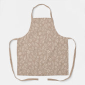 Botanisches Muster Warm Beige - Schürze (Vorderseite)