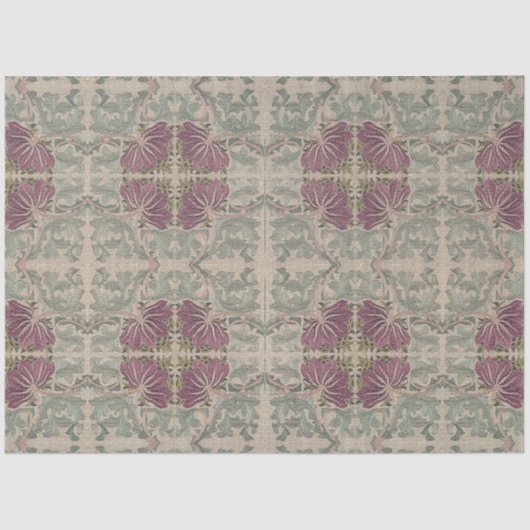 Botanisches Muster - William Morris Seidenpapier (Vorderseite)