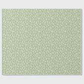 Botanisches Musterblatt - Papierrolle Geschenkpapier (Flach)