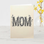Botanisches Mutter Kunst Design Karte (Gelbe Blume)