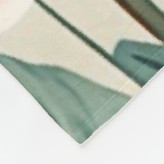 Botanisches nahtloses Muster Fleecedecke (Ecke)