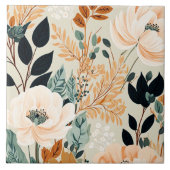 Botanisches nahtloses Muster Fliese (Vorderseite)