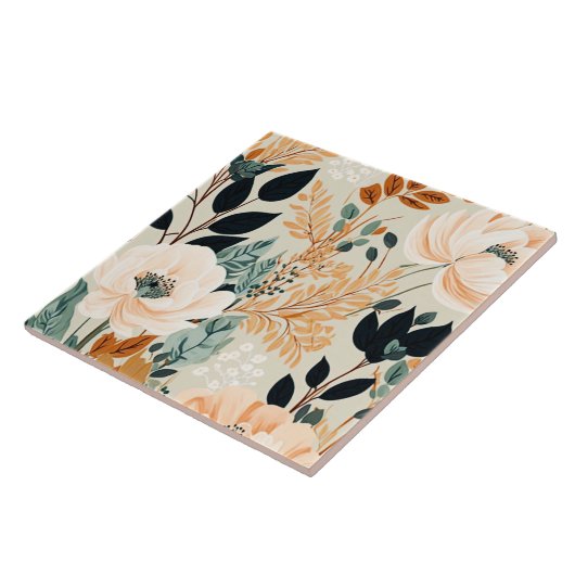 Botanisches nahtloses Muster Fliese (Seite)