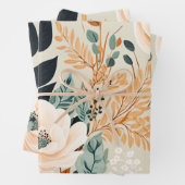 Botanisches nahtloses Muster Geschenkpapier Set (Beispiel)
