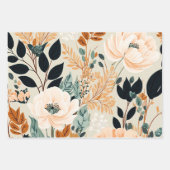 Botanisches nahtloses Muster Geschenkpapier Set (Vorderseite)