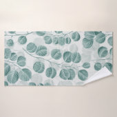 Botanisches nahtloses Muster mit Vintager Grafik Badehandtuch (Badehandtuch)