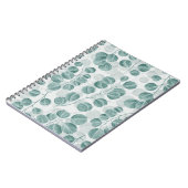 Botanisches nahtloses Muster mit Vintager Grafik Notizblock (Linke Seite)