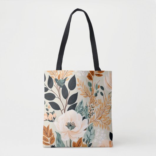 Botanisches nahtloses Muster Tasche (Vorderseite)