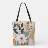 Botanisches nahtloses Muster Tasche (Rückseite)