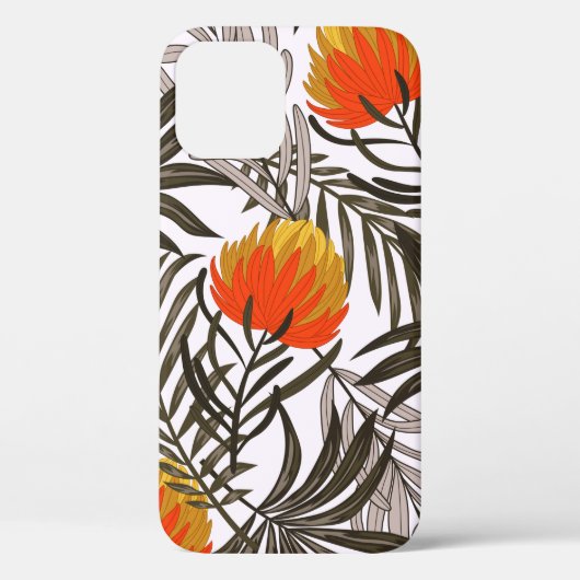 Botanisches nahtloses tropisches Muster mit heller Case-Mate iPhone Hülle (Rückseite)