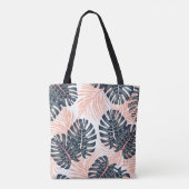 Botanisches nahtloses tropisches Muster mit heller Tasche (Rückseite)