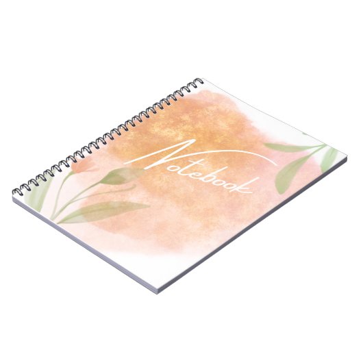 Botanisches Notebook mit Uni Notizblock (Linke Seite)