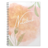 Botanisches Notebook mit Uni Notizblock (Vorderseite)