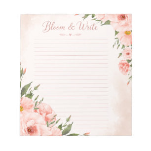 botanisches Notizbuch Notizblock