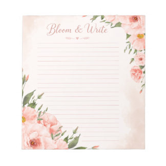 botanisches Notizbuch Notizblock