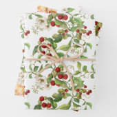 Botanisches Obst und Blattpapier, Set Geschenkpapier Set (Beispiel)