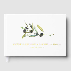 Botanisches Olivenöl: Hochzeitstorte Gästebuch