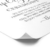 Botanisches Olivenzeichen Poster (Ecke)