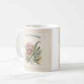 Botanisches Oma-Geschenk Kaffeetasse (Vorderseite Links)