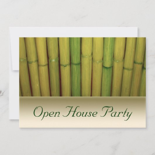 Botanisches Open House Party Einladung (Vorderseite)