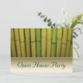 Botanisches Open House Party Einladung (Stehend Vorderseite)