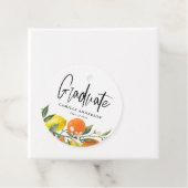 Botanisches Orange und Lemon Abschluss Vielen Dank Geschenkanhänger (Beispiel)