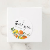 Botanisches Orange und Lemon Baby Dusche Vielen Da Geschenkanhänger (Beispiel)