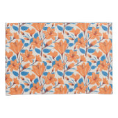 Botanisches Orangenblütenmuster Kissenbezug (Vorderseite-Rechts)