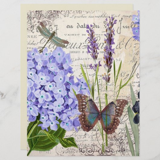 Botanisches Origamipapier (Vorne/Hinten)