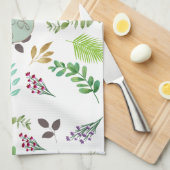 Botanisches Paar's Initials Küchentücher (Viertel Falte)