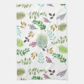 Botanisches Paar's Initials Küchentücher (Vertikal)