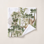 Botanisches Palme-Wedel-Frucht-Bad-Tuch-Set Badhandtuch Set (Waschlappen)