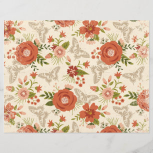 Botanisches Papier für Blüten und Schmetterlinge