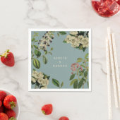 BOTANISCHES PAPIER NAPKIN-DUCK EISBLAU SERVIETTE (Beispiel)