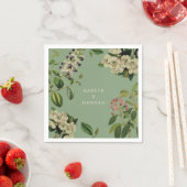 BOTANISCHES PAPIER NAPKIN SAGE SERVIETTE (Beispiel)