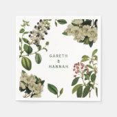 BOTANISCHES PAPIER NAPKIN SERVIETTE (Vorderseite)