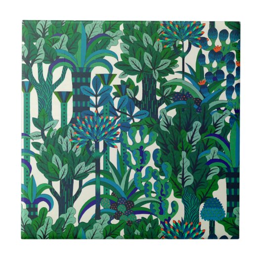 Botanisches Paradies Fliese (Vorderseite)