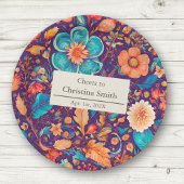 Botanisches Party für die Bewahrung der sonnigen B Pappteller