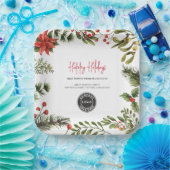 Botanisches Party für Weihnachtsmänner Pappteller (Party)