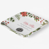 Botanisches Party für Weihnachtsmänner Pappteller (Gewinkelt)
