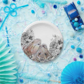 Botanisches Party Tiger Pappteller (Party)