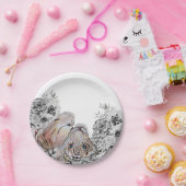 Botanisches Party Tiger Pappteller (Party)