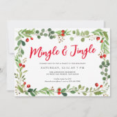 Botanisches Party zum Feiern Feiertagskarte (Vorderseite)