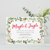 Botanisches Party zum Feiern Feiertagskarte (Stehend Vorderseite)