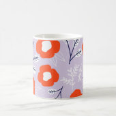 Botanisches Pastellrosa: Blumenmuster Kaffeetasse (Mittel)